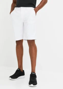Bermudas tipo chino de algodón puro con corte recto
