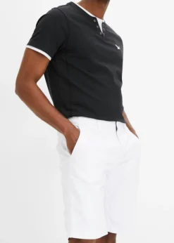 Bermudas tipo chino de algodón puro con corte recto