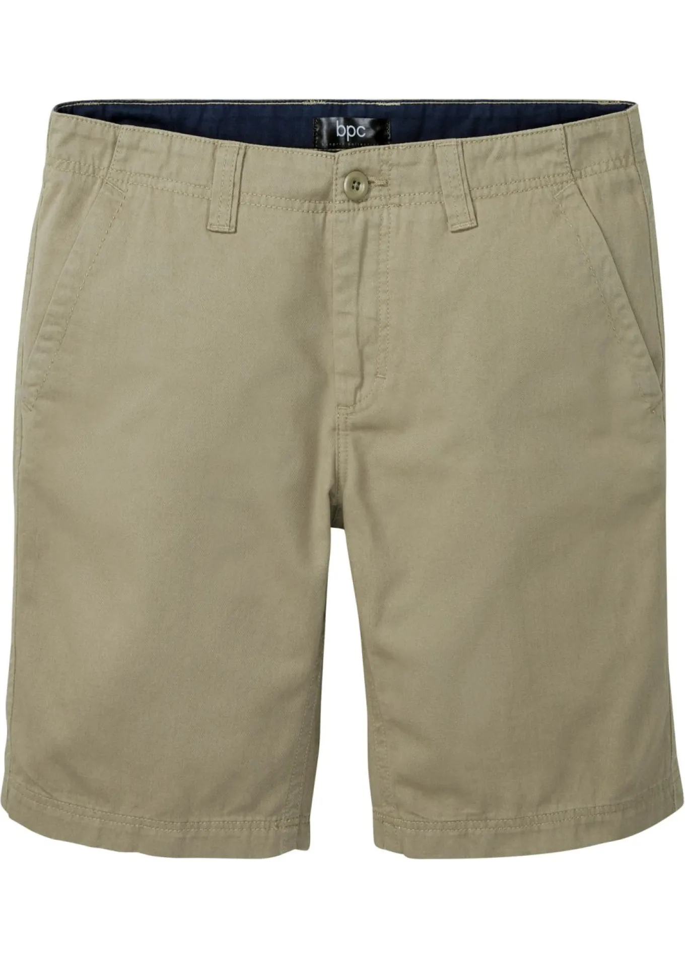 Bermudas tipo chino de algodón puro con corte recto