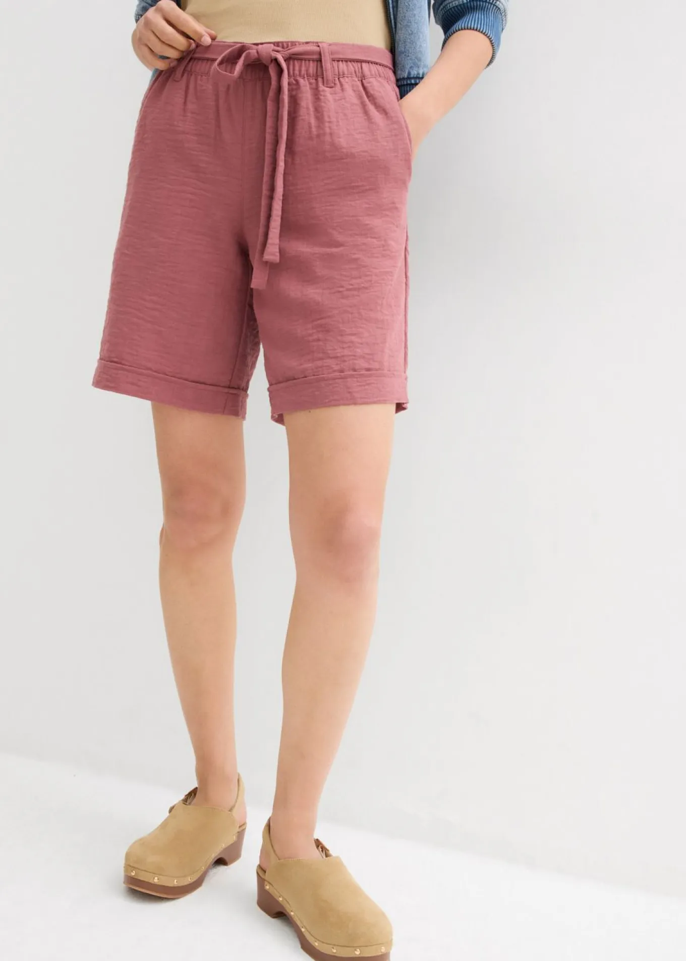 Bermudas tipo paperbag