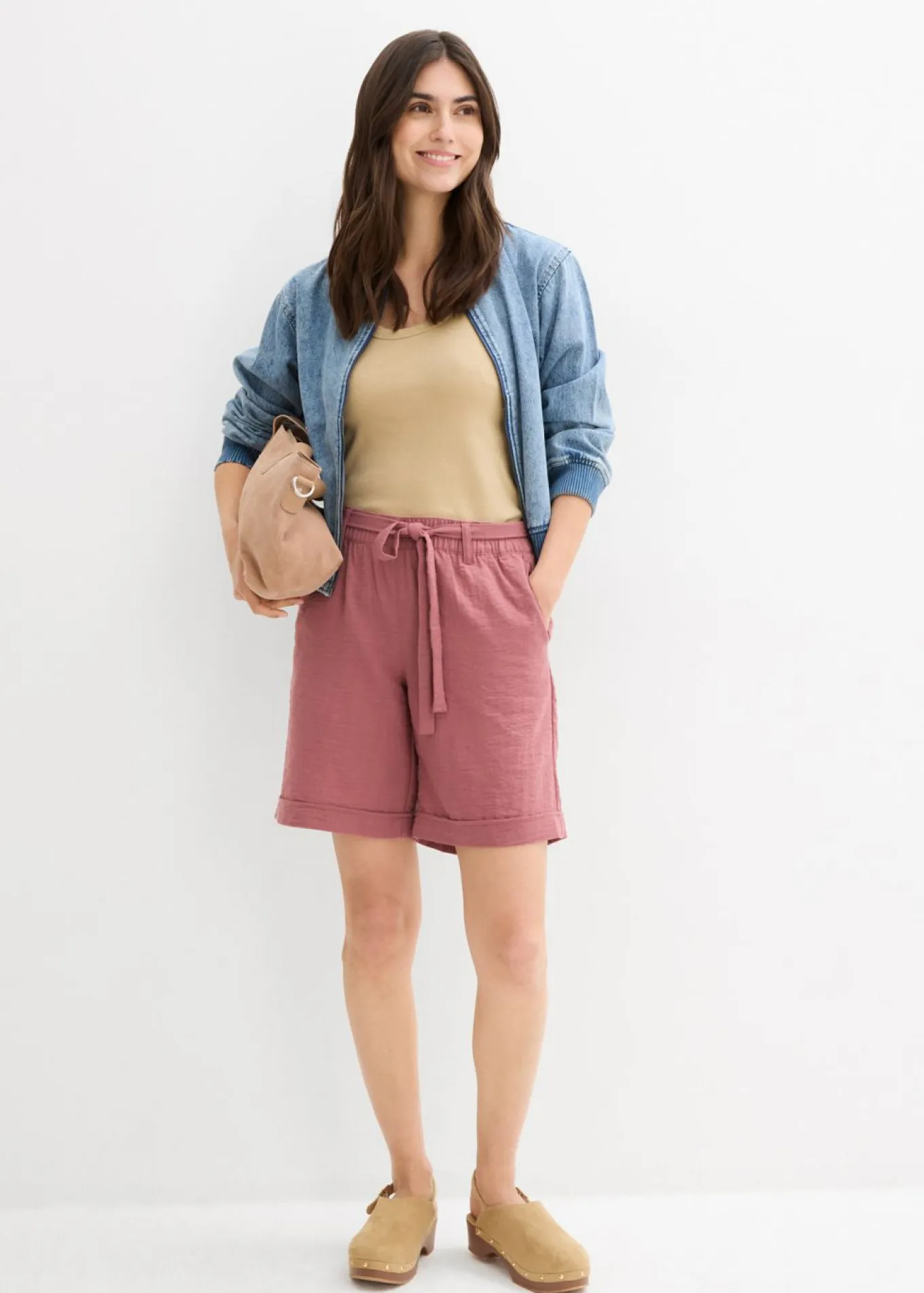 Bermudas tipo paperbag