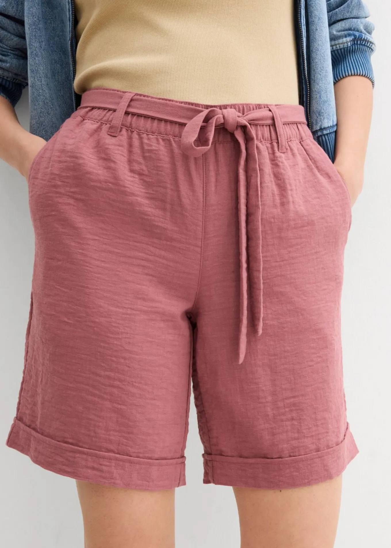 Bermudas tipo paperbag
