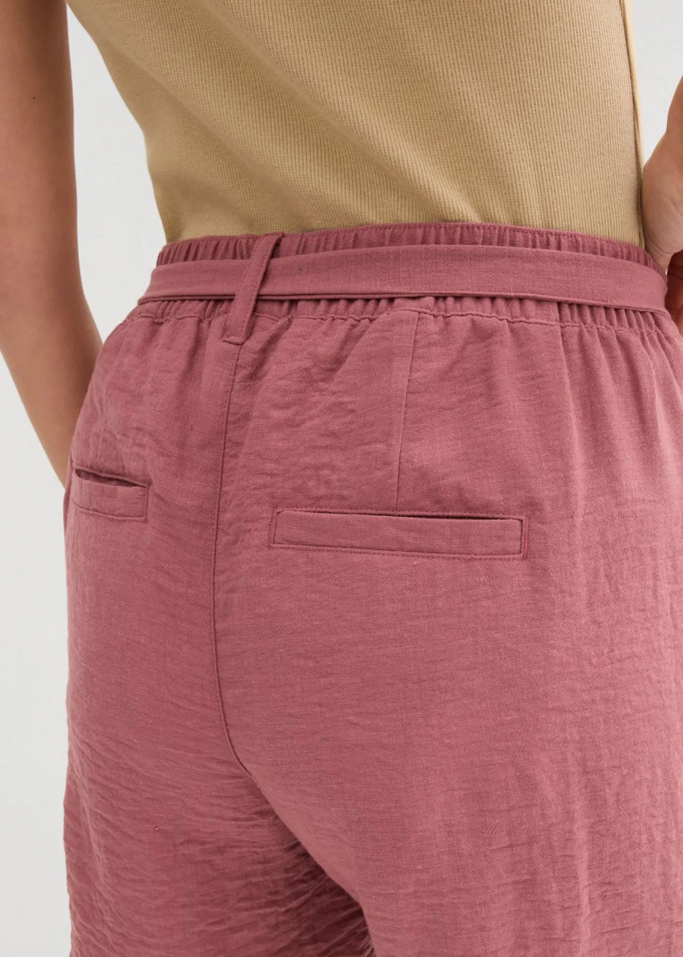Bermudas tipo paperbag