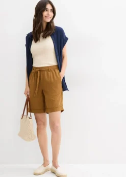 Bermudas tipo paperbag