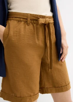 Bermudas tipo paperbag