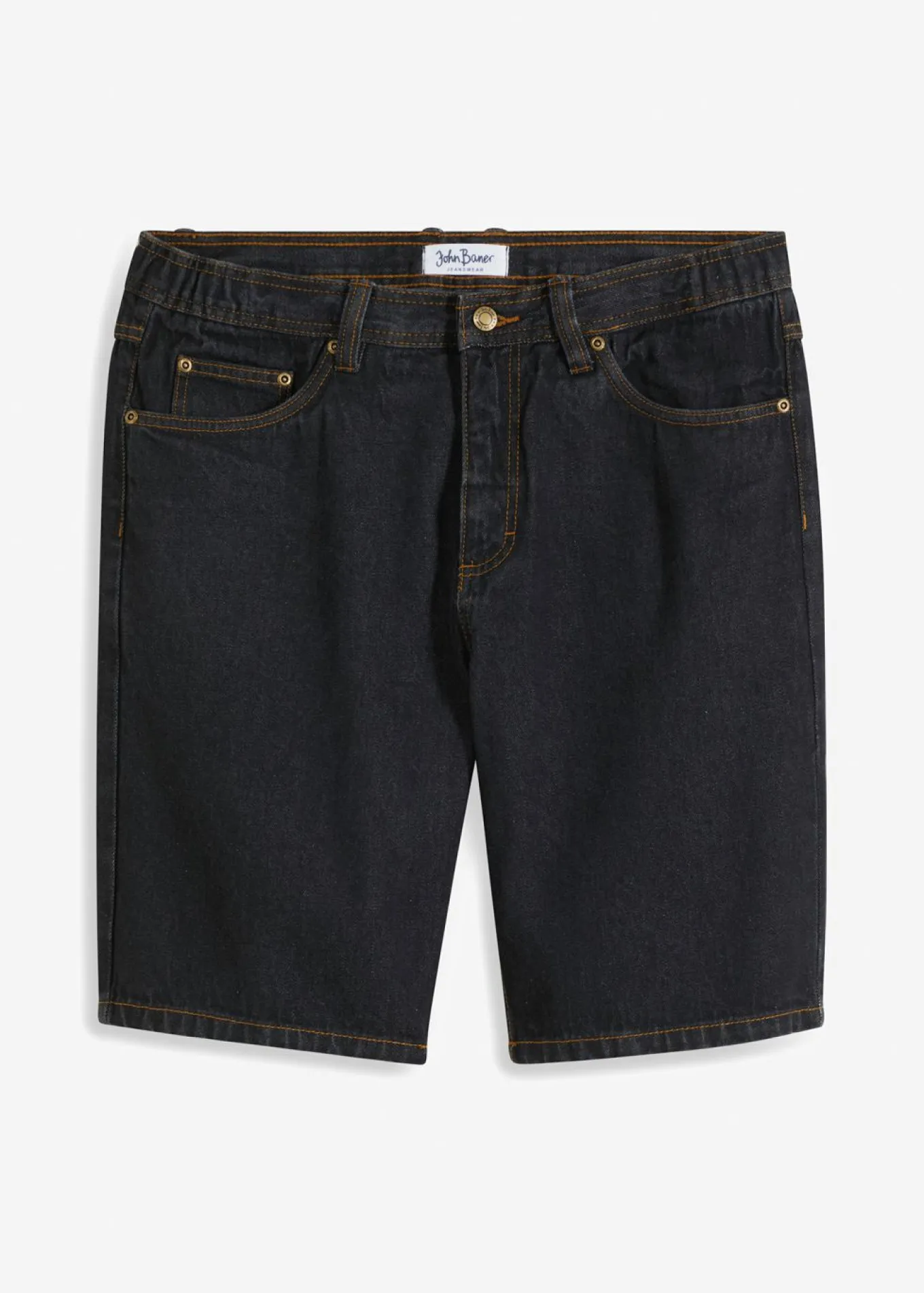Bermudas vaqueras con cintura elástica, classic fit