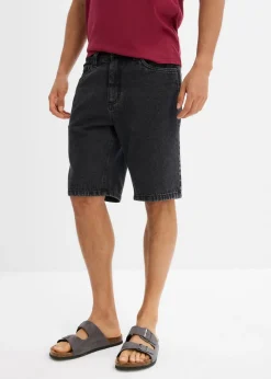 Bermudas vaqueras con cintura elástica, classic fit