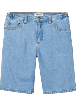 Bermudas vaqueras con cintura elástica, classic fit