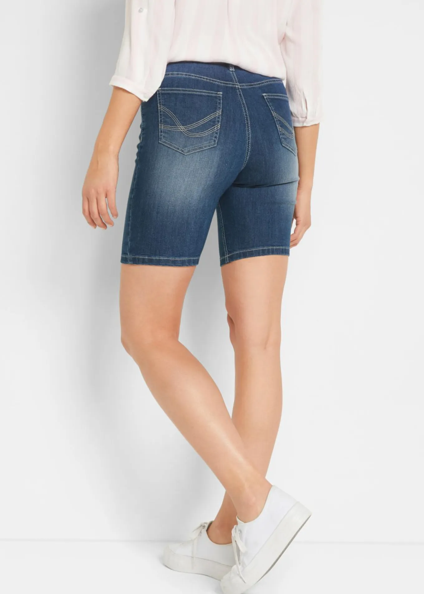 Bermudas vaqueras de talle medio