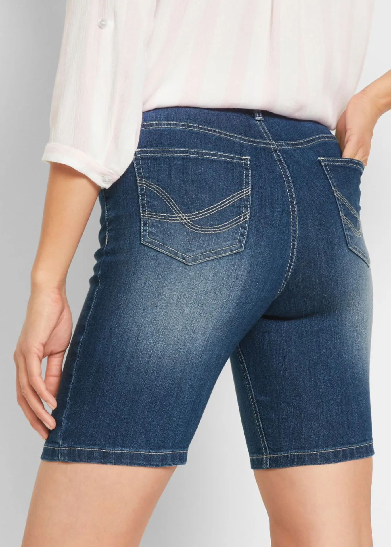 Bermudas vaqueras de talle medio