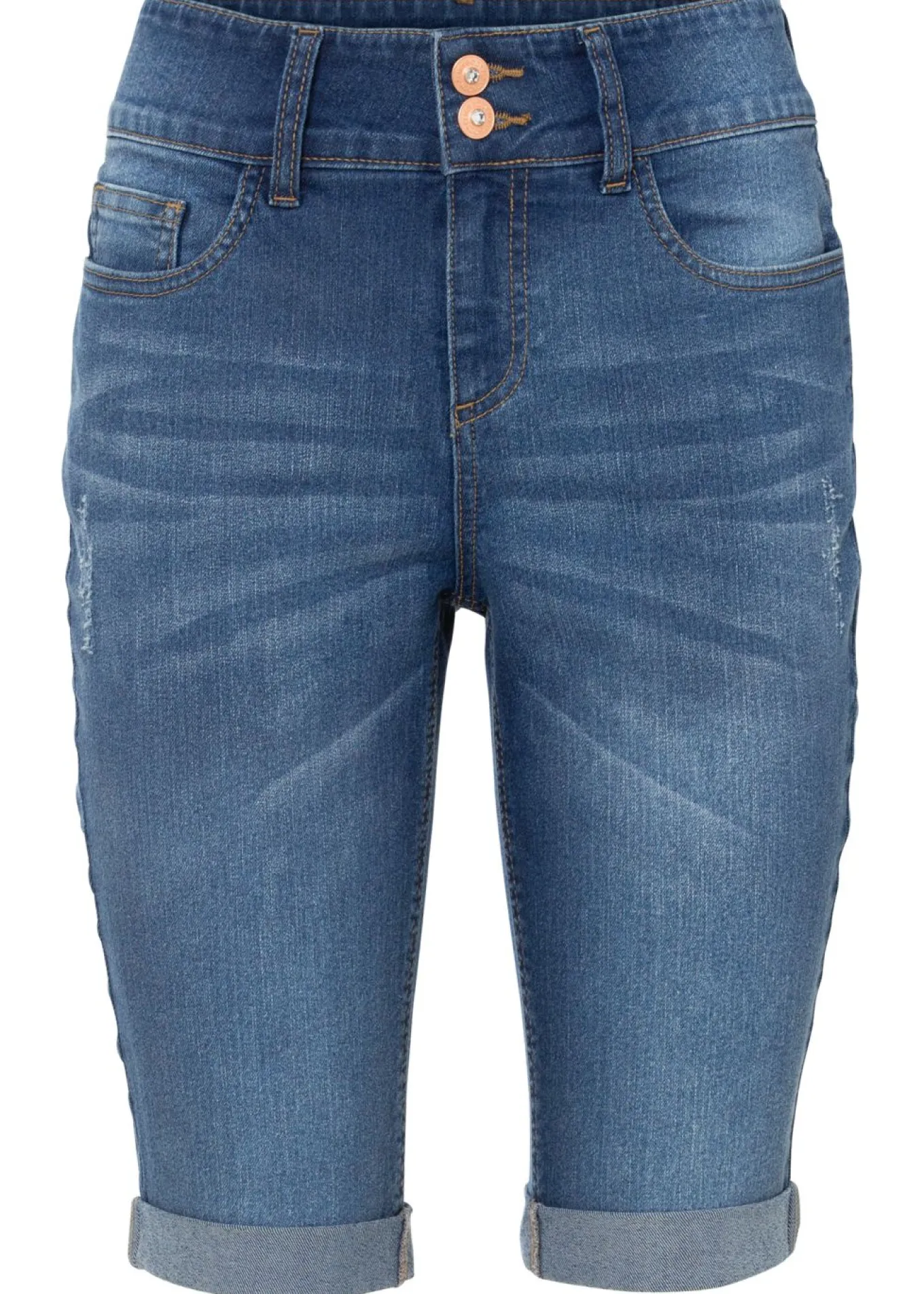 Bermudas vaqueras de talle medio