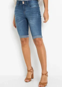 Bermudas vaqueras de talle medio