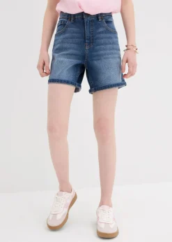 Bermudas vaqueras de talle medio