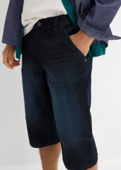 Bermudas vaqueras elásticas, regular fit