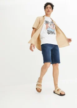 Bermudas vaqueras elásticas con corte normal (2 unidades)