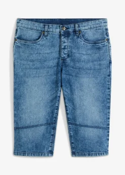 Bermudas vaqueras elásticas largas y ligeras, regular fit