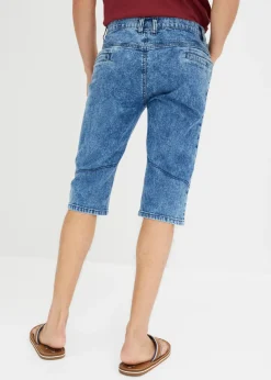 Bermudas vaqueras elásticas largas y ligeras, regular fit