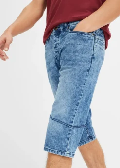 Bermudas vaqueras elásticas largas y ligeras, regular fit