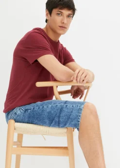 Bermudas vaqueras elásticas largas y ligeras, regular fit