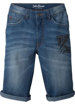 Bermudas vaqueras elásticas con corte ajustado