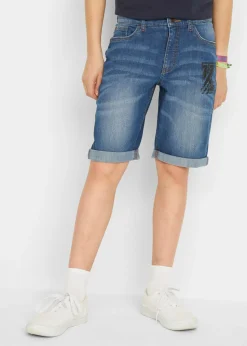 Bermudas vaqueras elásticas con corte ajustado