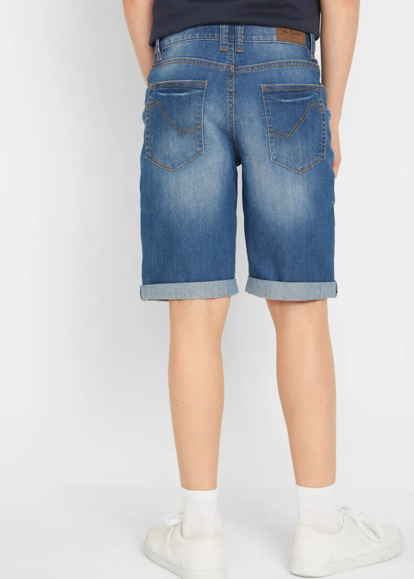 Bermudas vaqueras elásticas con corte ajustado