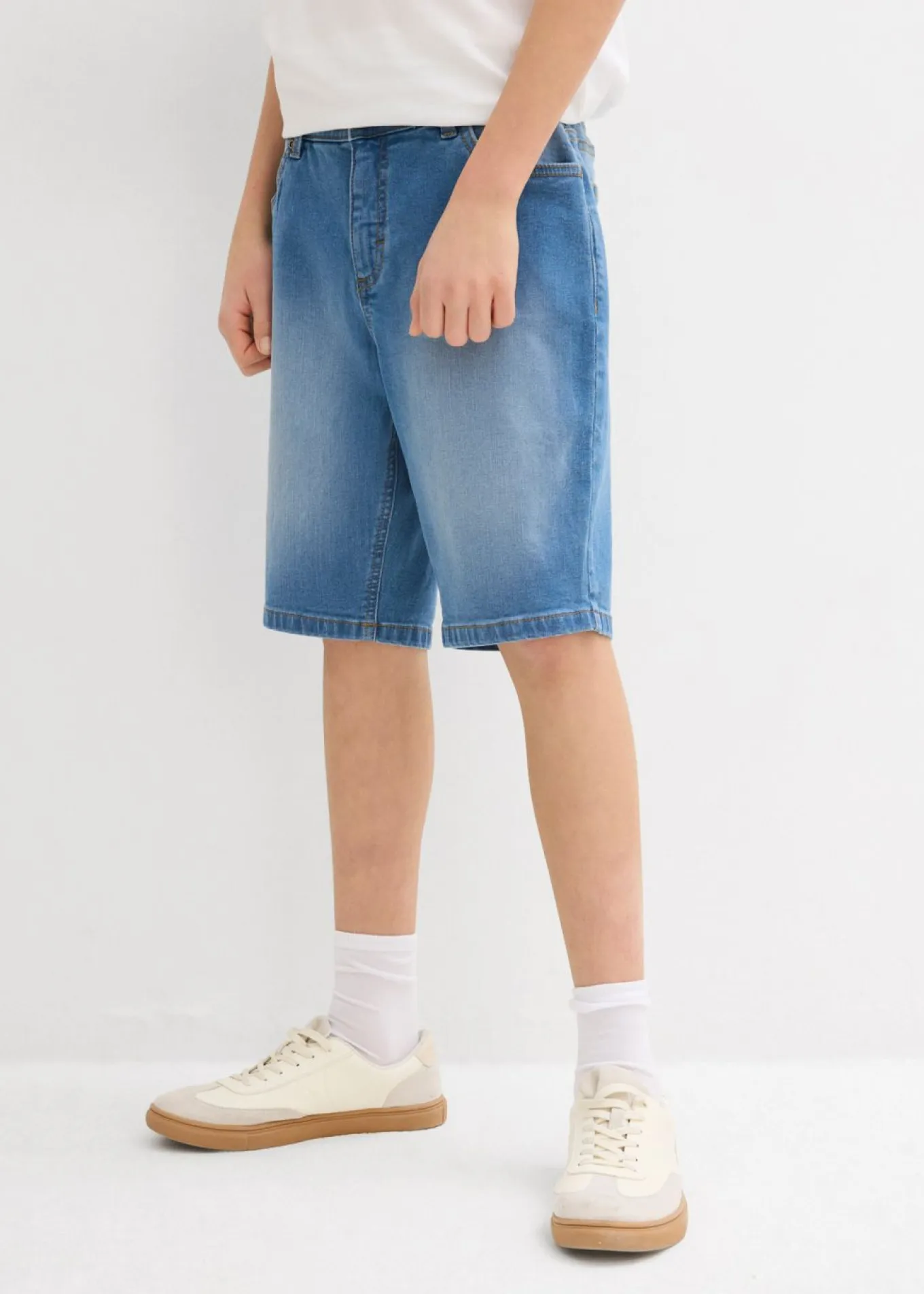 Bermudas vaqueras elásticas con corte normal (2 unidades)