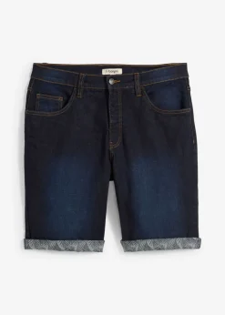 Bermudas vaqueras elásticas con corte regular