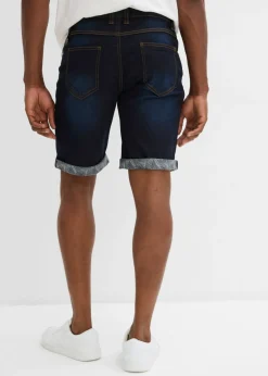 Bermudas vaqueras elásticas con corte regular