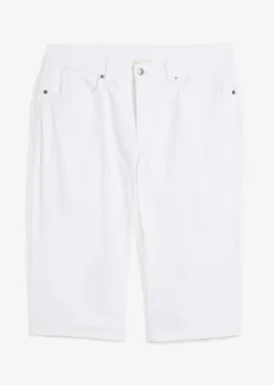 Bermudas vaqueras elásticas largas y ligeras, regular fit