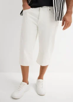 Bermudas vaqueras elásticas largas y ligeras, regular fit