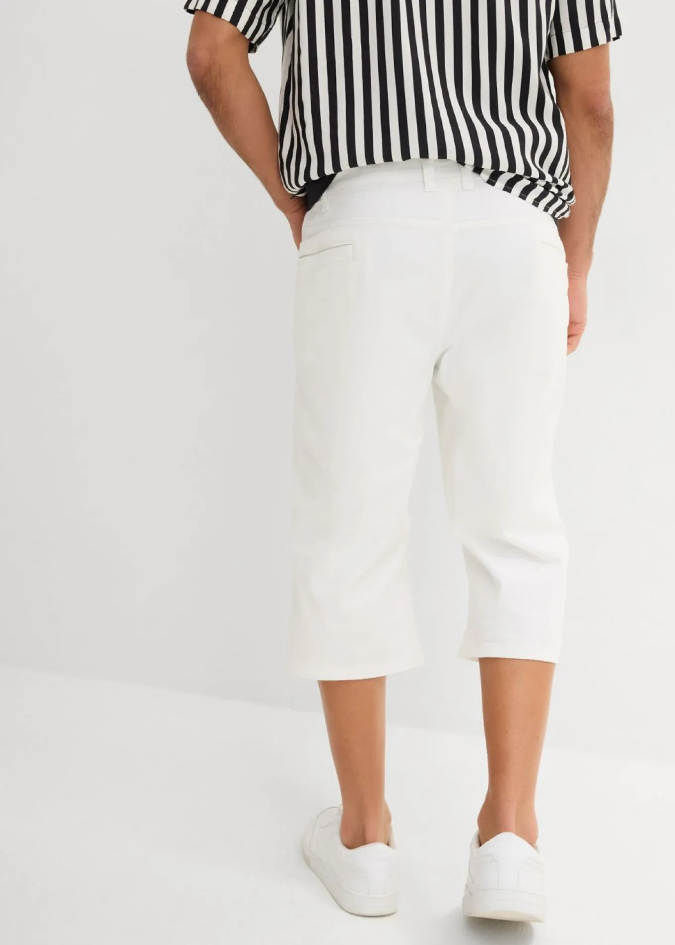 Bermudas vaqueras elásticas largas y ligeras, regular fit
