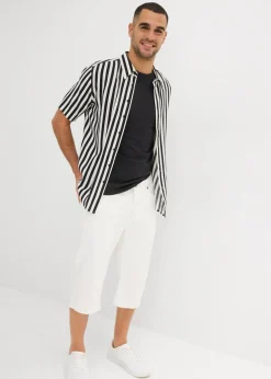 Bermudas vaqueras elásticas largas y ligeras, regular fit