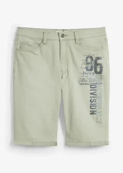 Bermudas vaqueras elásticas con corte regular