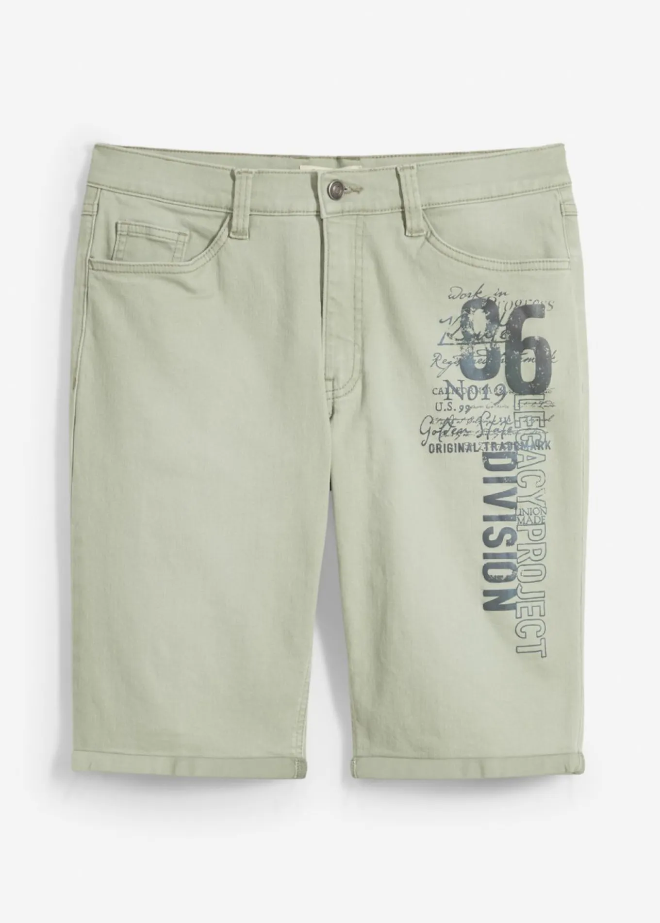Bermudas vaqueras elásticas con corte regular