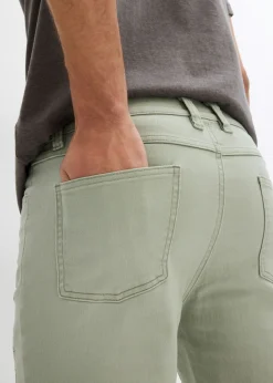 Bermudas vaqueras elásticas con corte regular