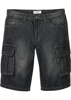 Bermudas vaqueras largas, cargo, relaxed fit