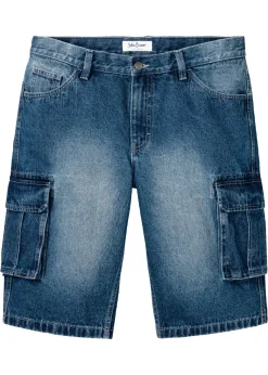 Bermudas vaqueras largas, cargo, relaxed fit