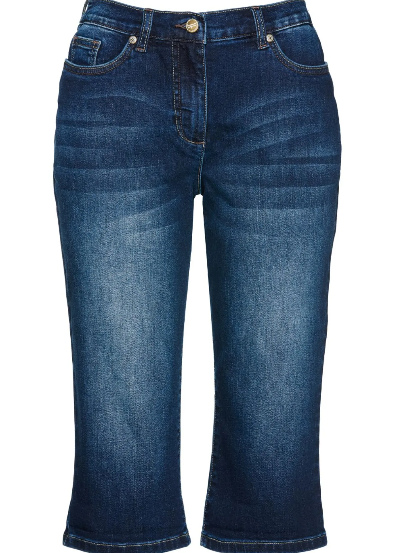 Bermudas vaqueras, mid waist, con cintura cómoda