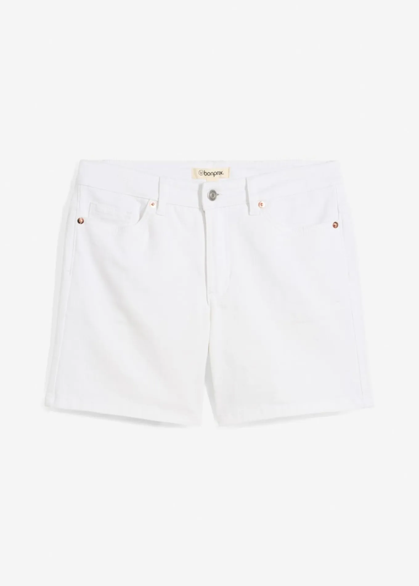 Bermudas vaqueras poco elásticas con talle medio