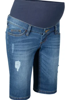 Bermudas vaqueras premamá, regular fit