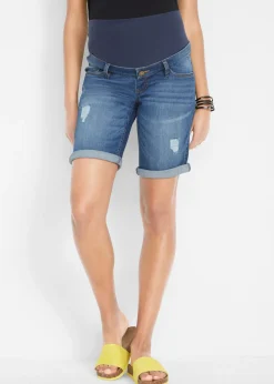 Bermudas vaqueras premamá, regular fit