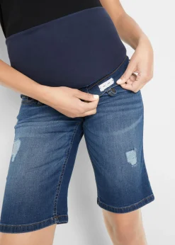 Bermudas vaqueras premamá, regular fit