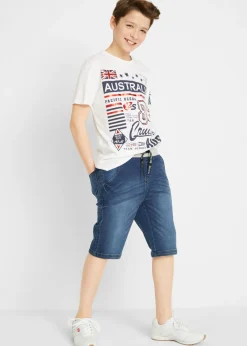 Bermudas vaqueras sin cierre, regular fit