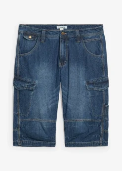 Bermudas vaqueras tipo cargo con corte relajado