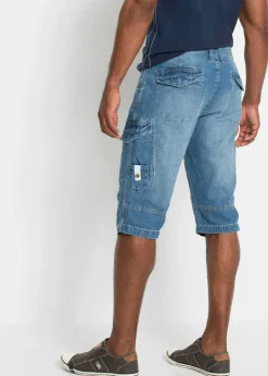 Bermudas vaqueras tipo cargo con corte relajado