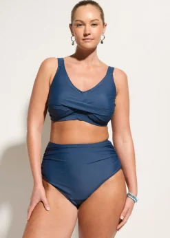 Bikini con ligero efecto moldeador y aspecto cruzado (2 piezas)