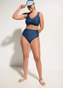Bikini con ligero efecto moldeador y aspecto cruzado (2 piezas)