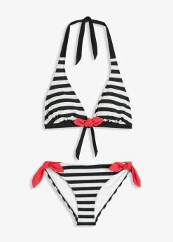 Bikini halter con cordones para anudar (2 piezas)