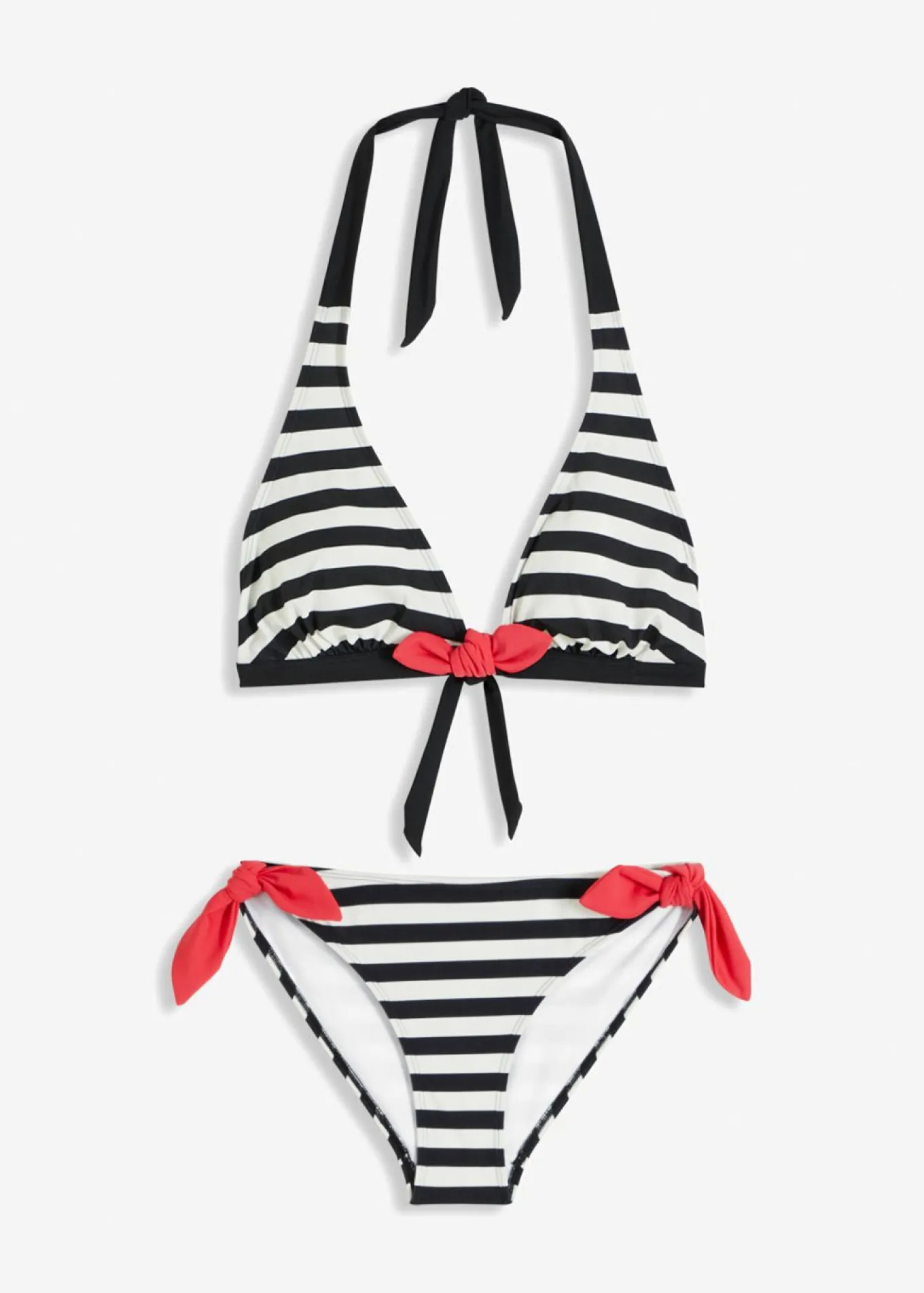Bikini halter con cordones para anudar (2 piezas)
